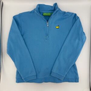 The Masters Golf Blur Quarter-Zip Pullover with Masters Logo. Size 6X/7